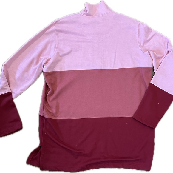 Passports Woman Colorblock Quarter-Zip Pullover, Size 1X - Picture 2 of 4